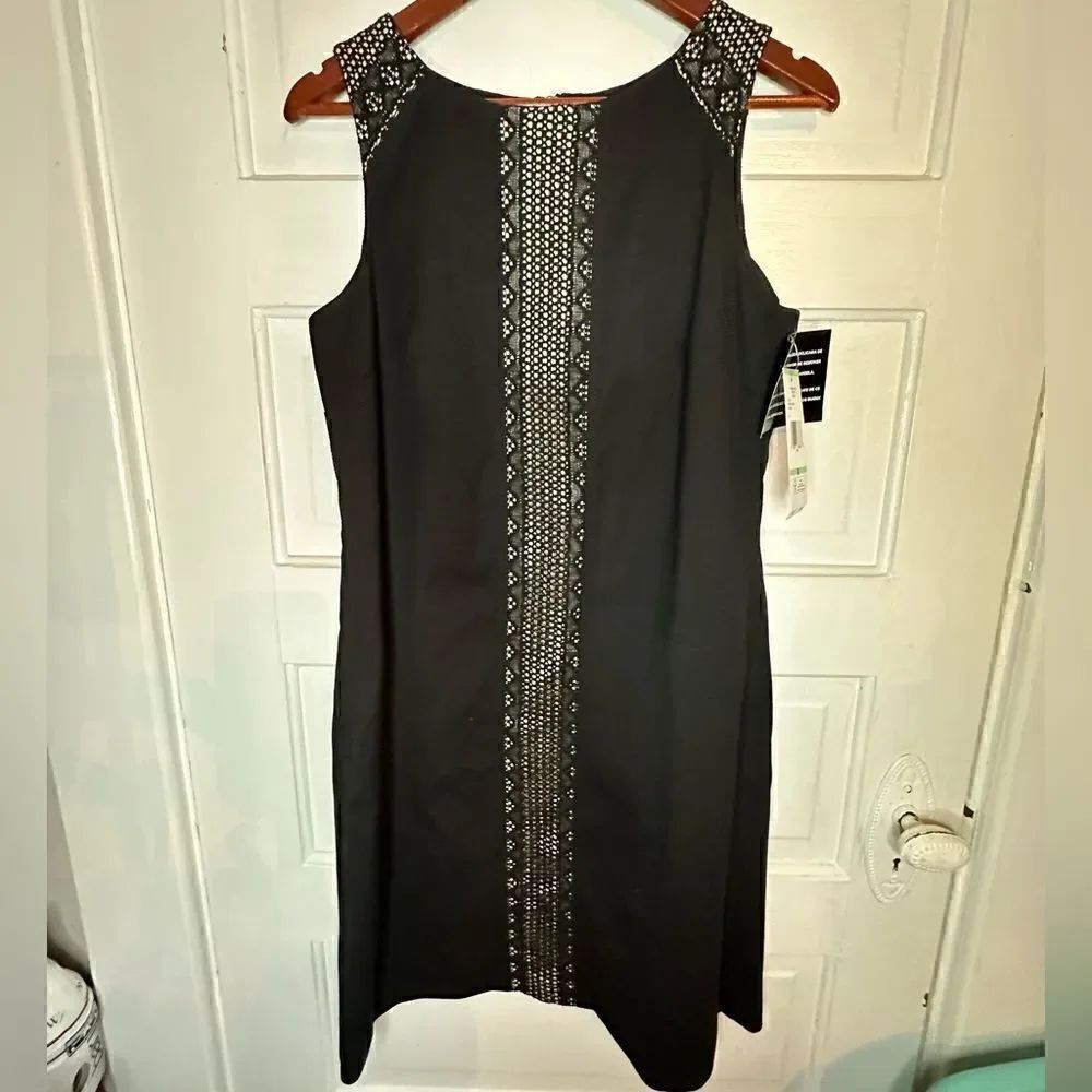 NWTs Nine West Sleeveless Dress w/ Crochet Detail Size 8